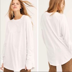 NWOT Free People We The Free Arden Tee - White